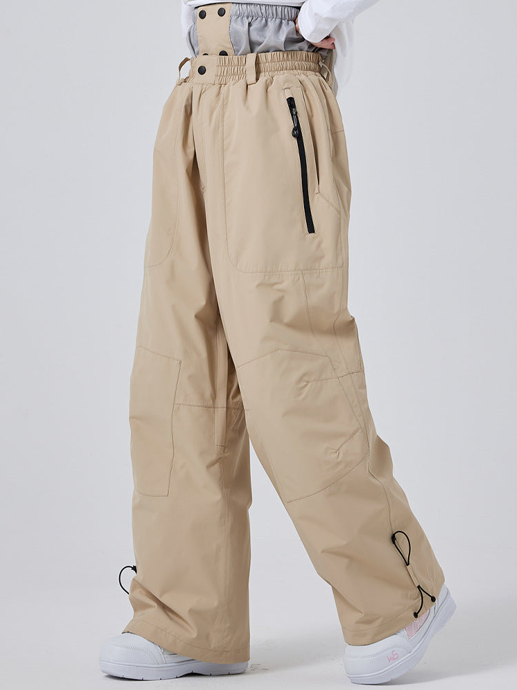 Outdoor Cargo Snowboard Pants 2025 Winter Mountain Trousers Riuiyele