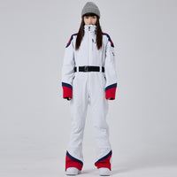 Girls' Elegant Slim Fit One-piece Ski Jumpsuit Riuiyele
