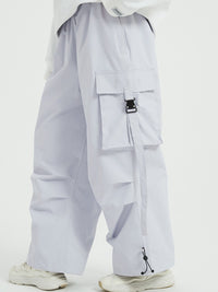 Outdoor Baggy Snowboard Pants Adjustable Waist Ski Pants 