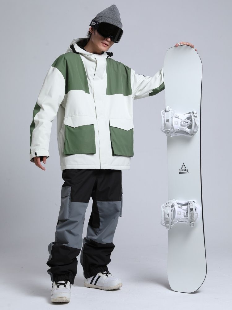 Gsou Snow Colorblock Cargo Snow Jacket - Men's 
