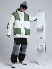 Gsou Snow Colorblock Cargo Snow Jacket - Men's 