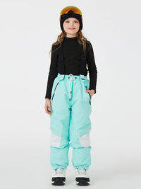 Kid's Unisex Mountain Lover Waterproof Snow Pants Ski Bibs 