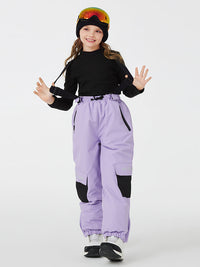 Kid's Unisex Mountain Lover Waterproof Snow Pants Ski Bibs 