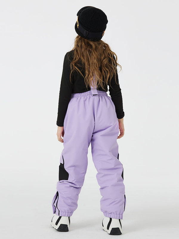 Kid's Unisex Mountain Lover Waterproof Snow Pants Ski Bibs 