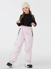 Kid's Unisex Mountain Lover Waterproof Snow Pants Ski Bibs 
