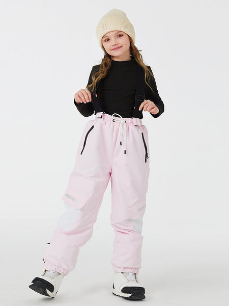 Kid's Unisex Mountain Lover Waterproof Snow Pants Ski Bibs 