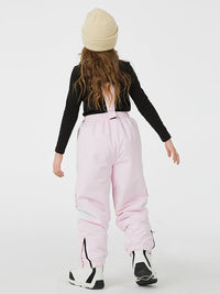 Kid's Unisex Mountain Lover Waterproof Snow Pants Ski Bibs 