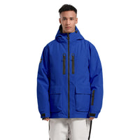 Unisex Outdoor Insulated Snow Jacket Hooded Ski Clothes 