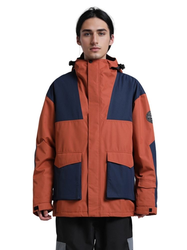 Gsou Snow Colorblock Cargo Snow Jacket - Men's 