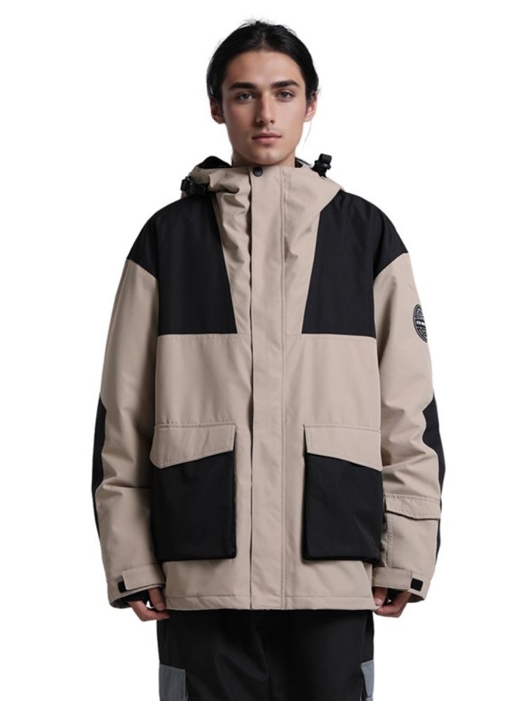 Gsou Snow Colorblock Cargo Snow Jacket - Men's 