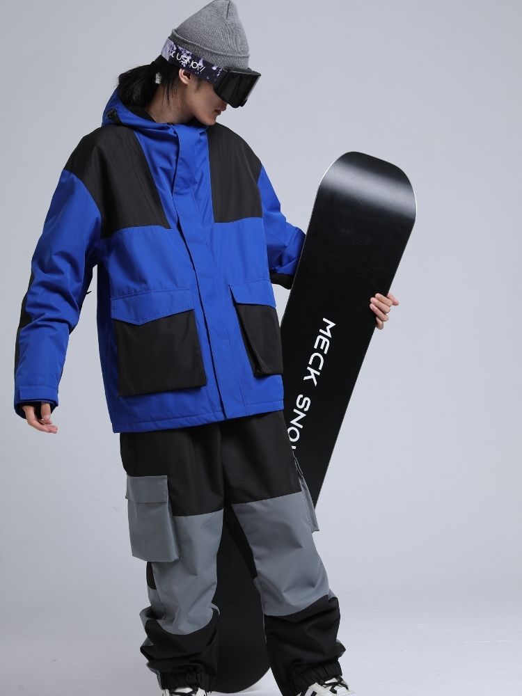 Gsou Snow Colorblock Cargo Snow Jacket - Men's 