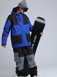 Gsou Snow Colorblock Cargo Snow Jacket - Men's 