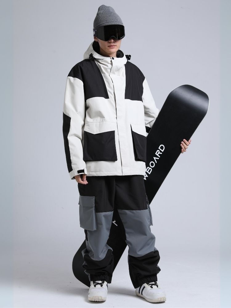 Gsou Snow Colorblock Cargo Snow Jacket - Men's 