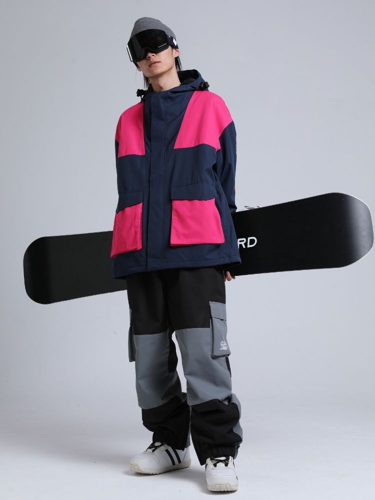 Gsou Snow Colorblock Cargo Snow Jacket - Men's 
