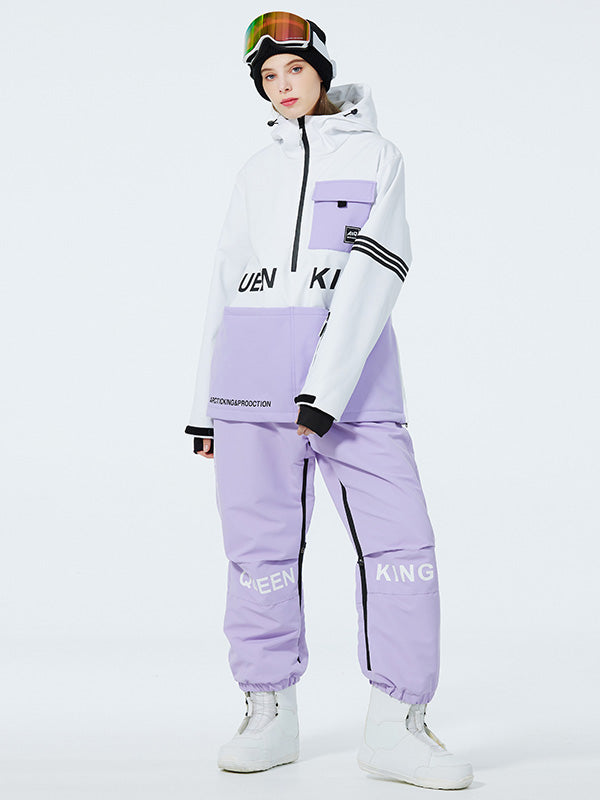 Women's Mountain Peak SnowGuard Half-zip Anorak Snowsuits 