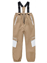 Kid's Unisex Mountain Lover Waterproof Snow Pants Ski Bibs 