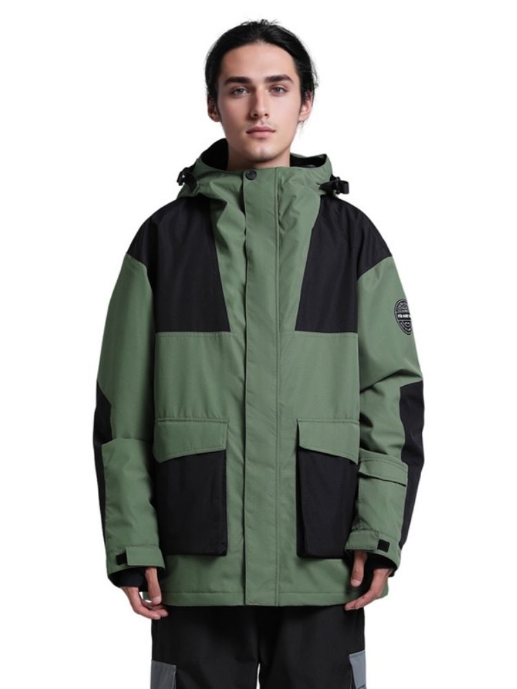 Gsou Snow Colorblock Cargo Snow Jacket - Men's 
