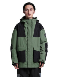 Gsou Snow Colorblock Cargo Snow Jacket - Men's 