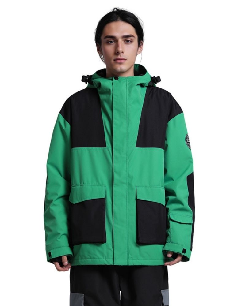 Gsou Snow Colorblock Cargo Snow Jacket - Men's 
