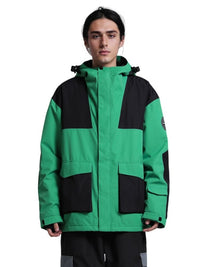 Gsou Snow Colorblock Cargo Snow Jacket - Men's 
