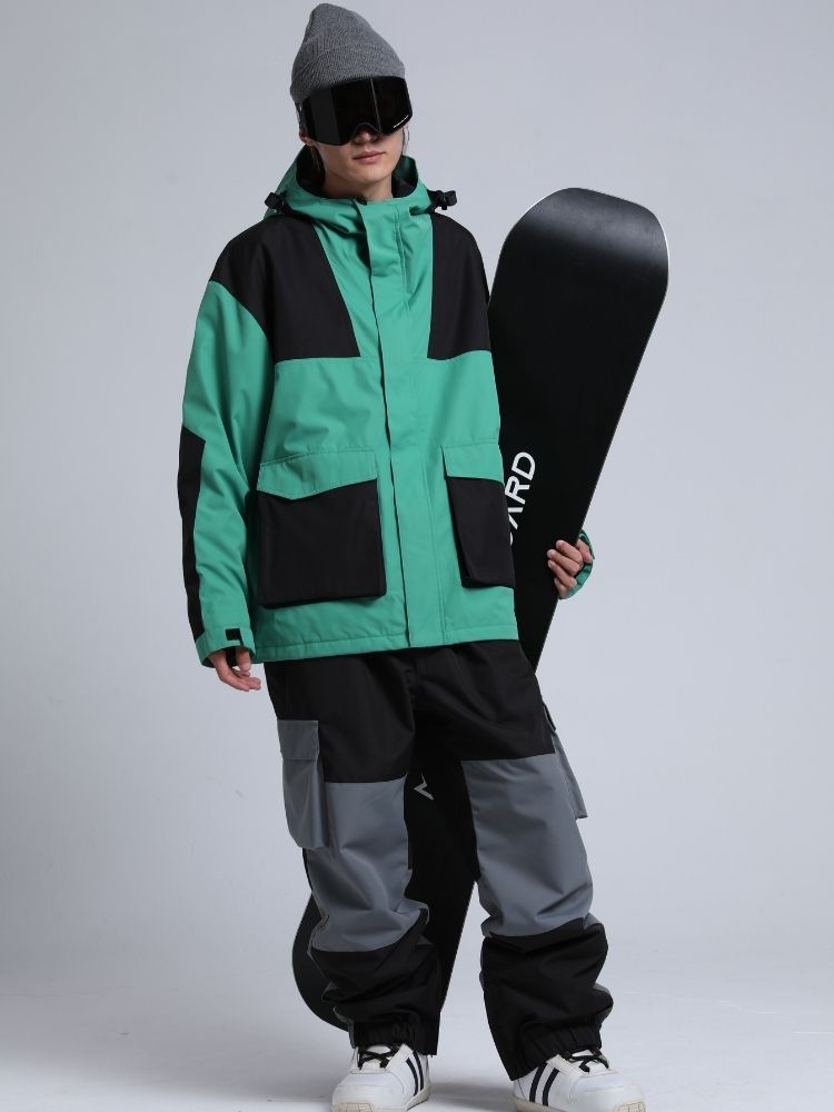 Gsou Snow Colorblock Cargo Snow Jacket - Men's 