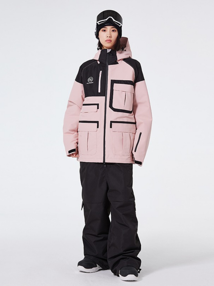 ARCTIC QUEEN Colorblock Cargo Ski Suit - Women's 