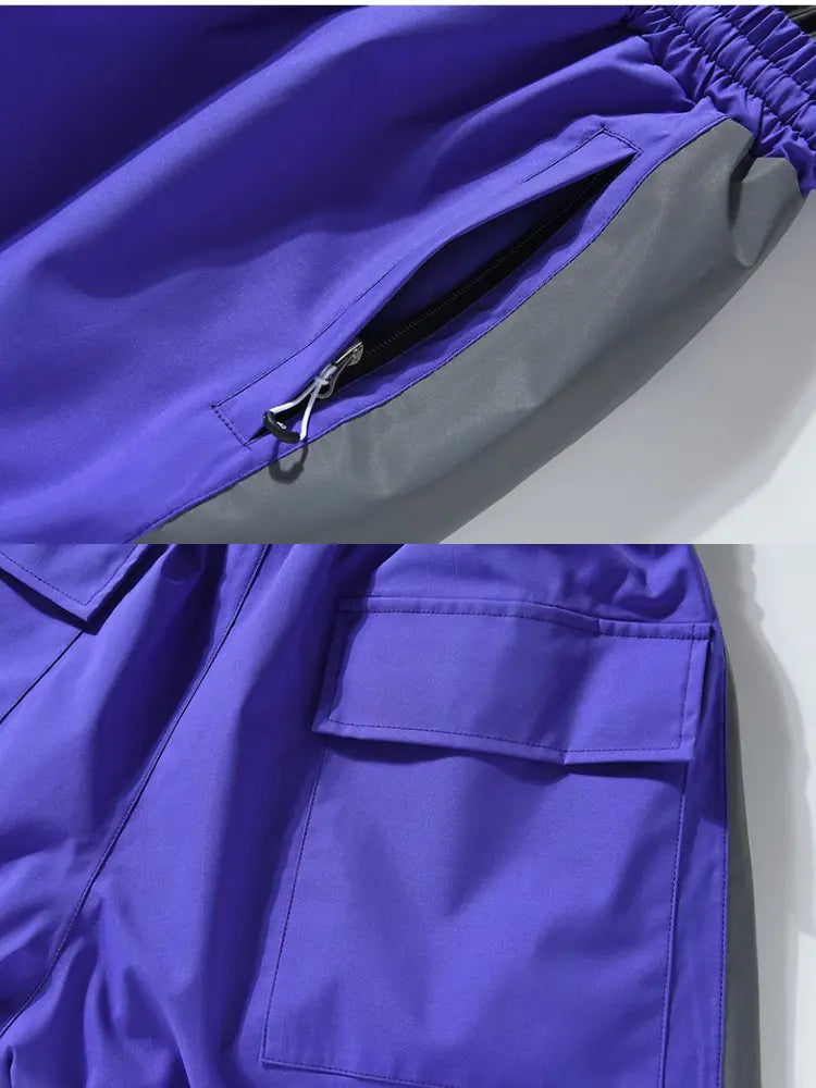 ARCTIC QUEEN Reflective Snowboard Pants - Unisex 