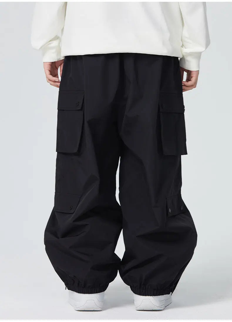 Adult Snow Pants Baggy Snowboarding Trousers 