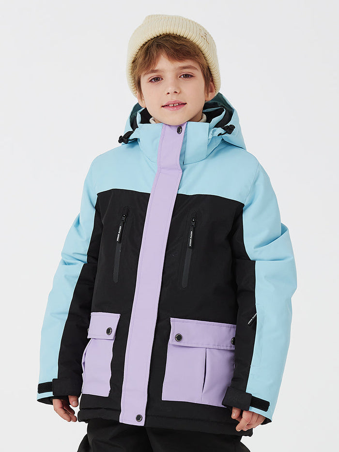 Kid's Unisex Mountain Lover Waterproof Snow Jacket 