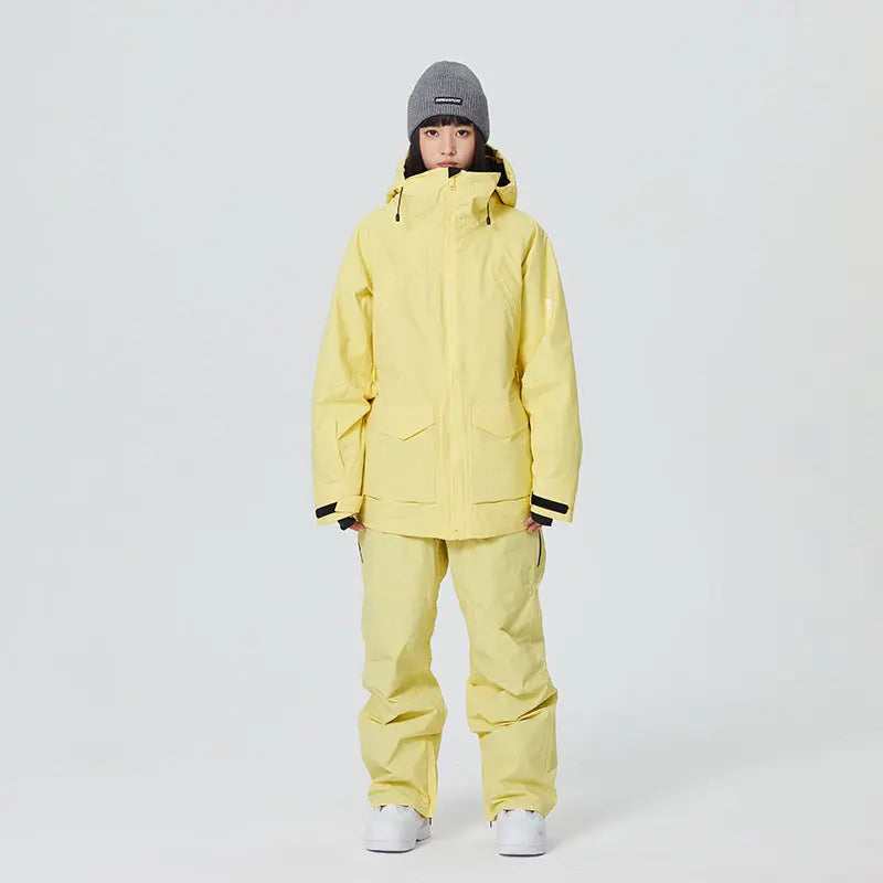 Couple Warm Skiing Suit with Cotton Adult Ski Tracksuit 