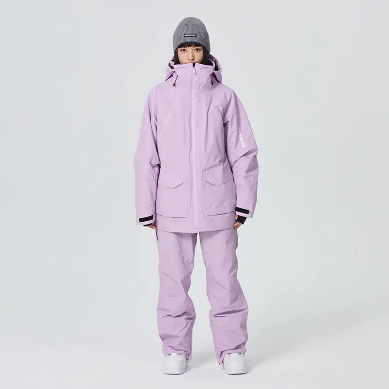 Couple Warm Skiing Suit with Cotton Adult Ski Tracksuit 