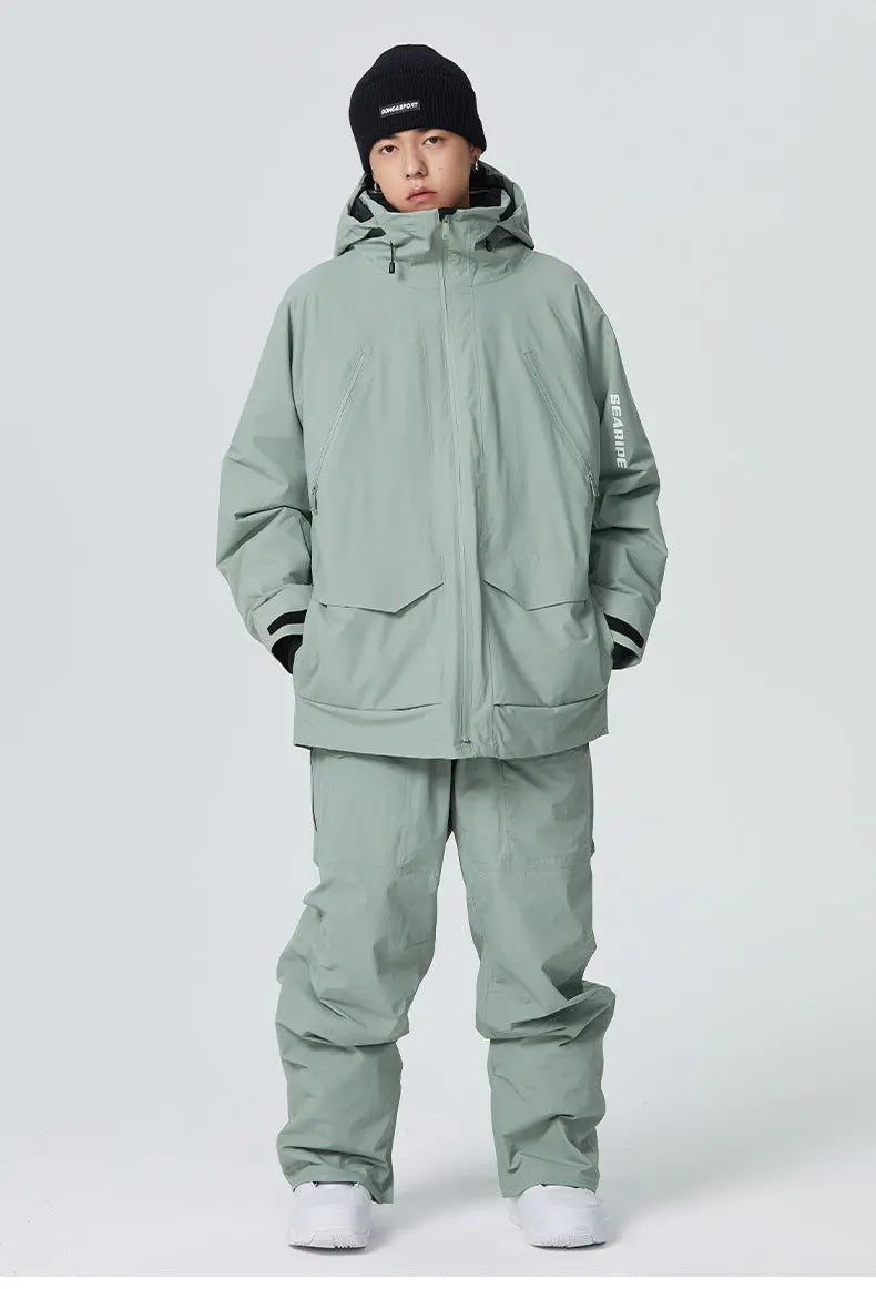 Couple Warm Skiing Suit with Cotton Adult Ski Tracksuit 