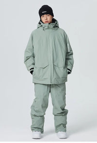 Couple Warm Skiing Suit with Cotton Adult Ski Tracksuit 