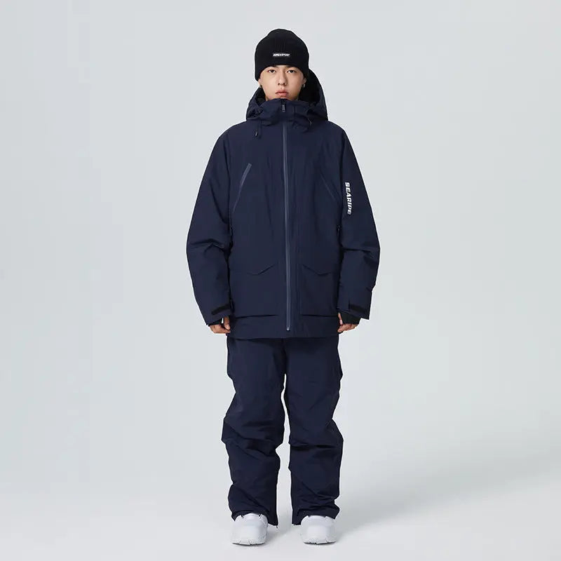 Couple Warm Skiing Suit with Cotton Adult Ski Tracksuit 