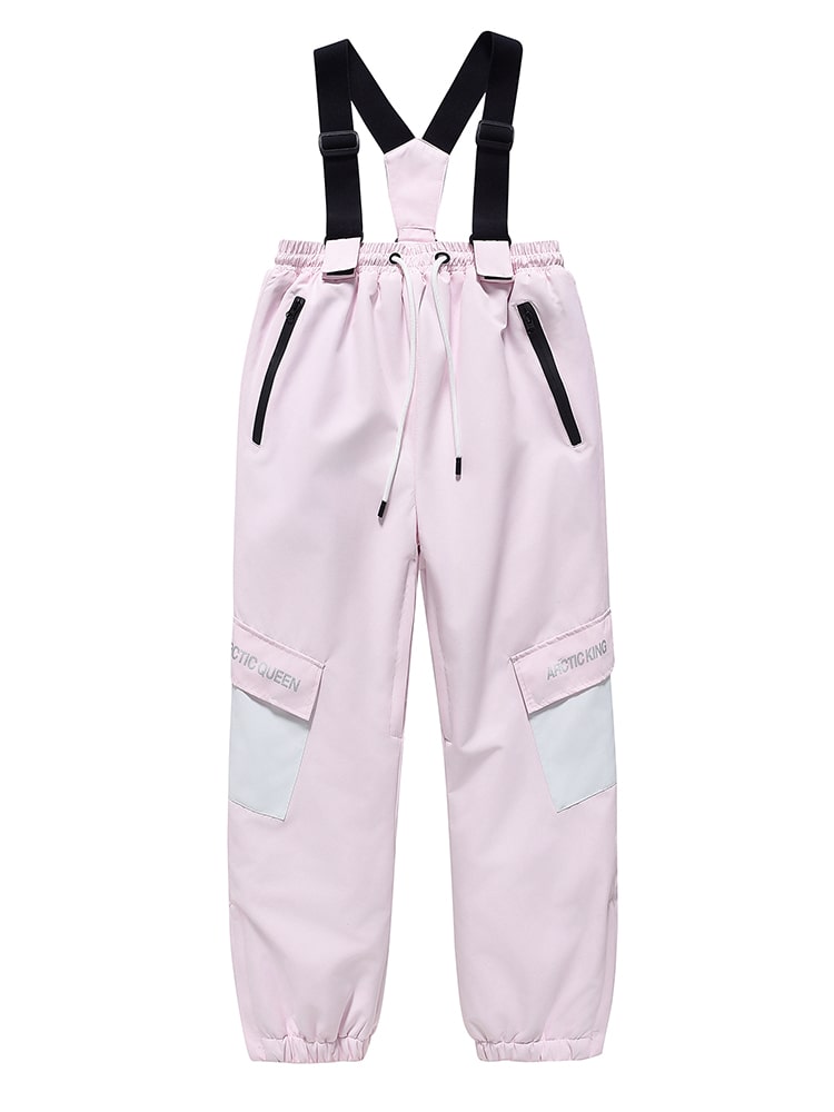 Kid's Unisex Mountain Lover Waterproof Snow Pants Ski Bibs 