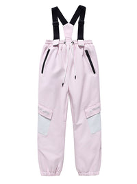 Kid's Unisex Mountain Lover Waterproof Snow Pants Ski Bibs 