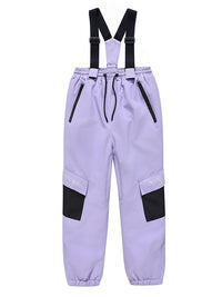 Kid's Unisex Mountain Lover Waterproof Snow Pants Ski Bibs 