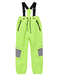 Kid's Unisex Mountain Lover Waterproof Snow Pants Ski Bibs 