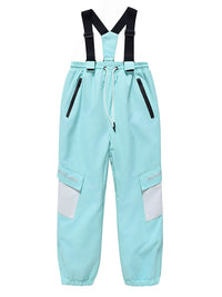 Kid's Unisex Mountain Lover Waterproof Snow Pants Ski Bibs 