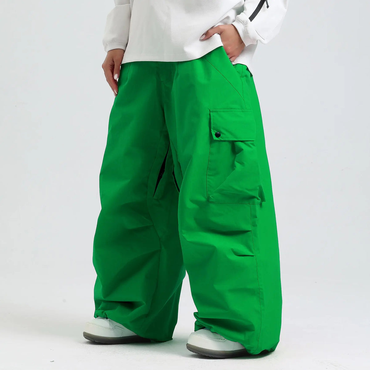 Fashion Cargo Baggy Snowboard Pants Waist Support Trousers for Winter 