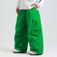 Fashion Cargo Baggy Snowboard Pants Waist Support Trousers for Winter 