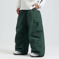 Fashion Cargo Baggy Snowboard Pants Waist Support Trousers for Winter 