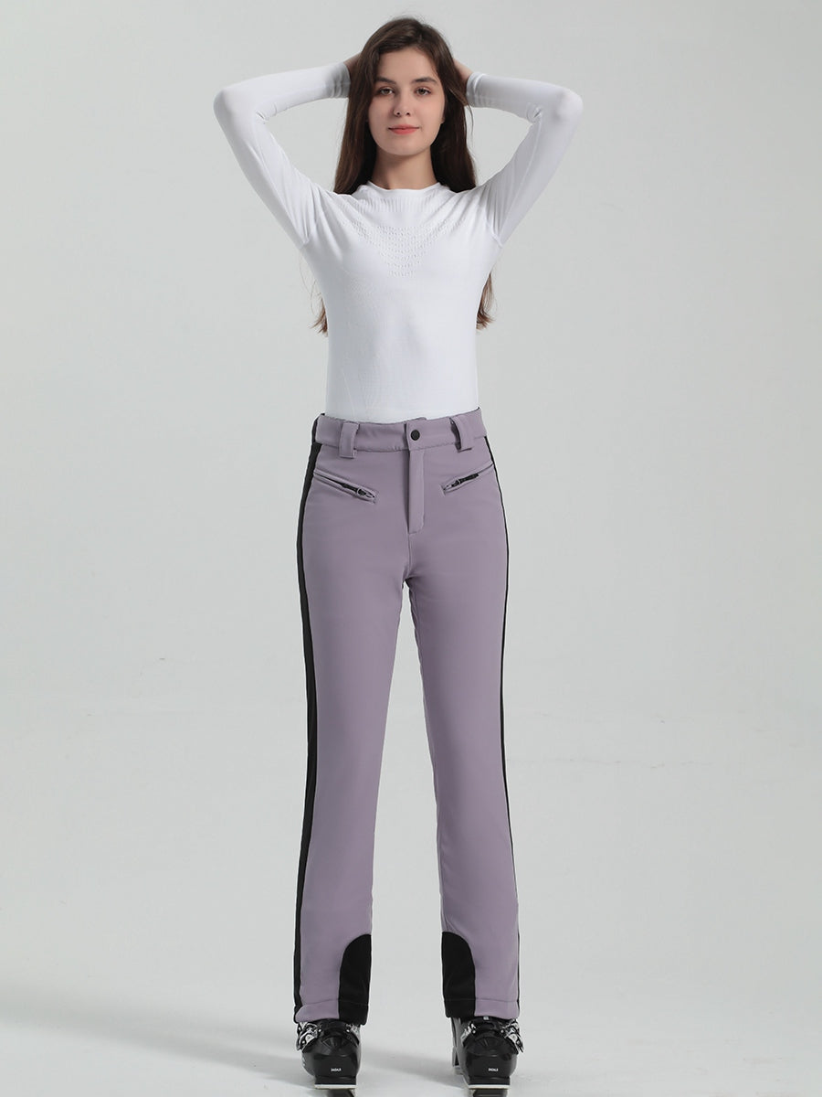 High Waist Slim Snow Pants