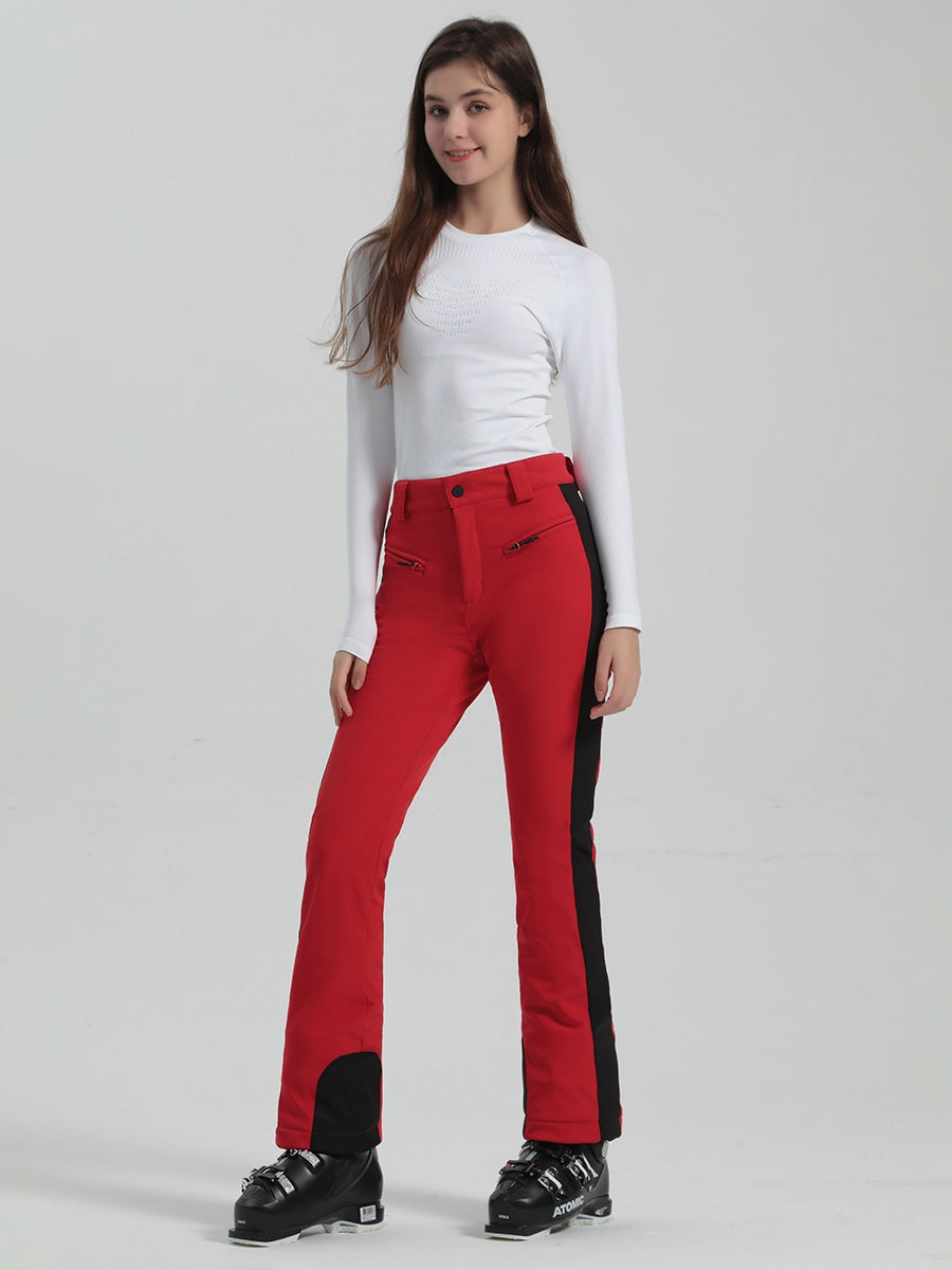 High Waist Slim Snow Pants