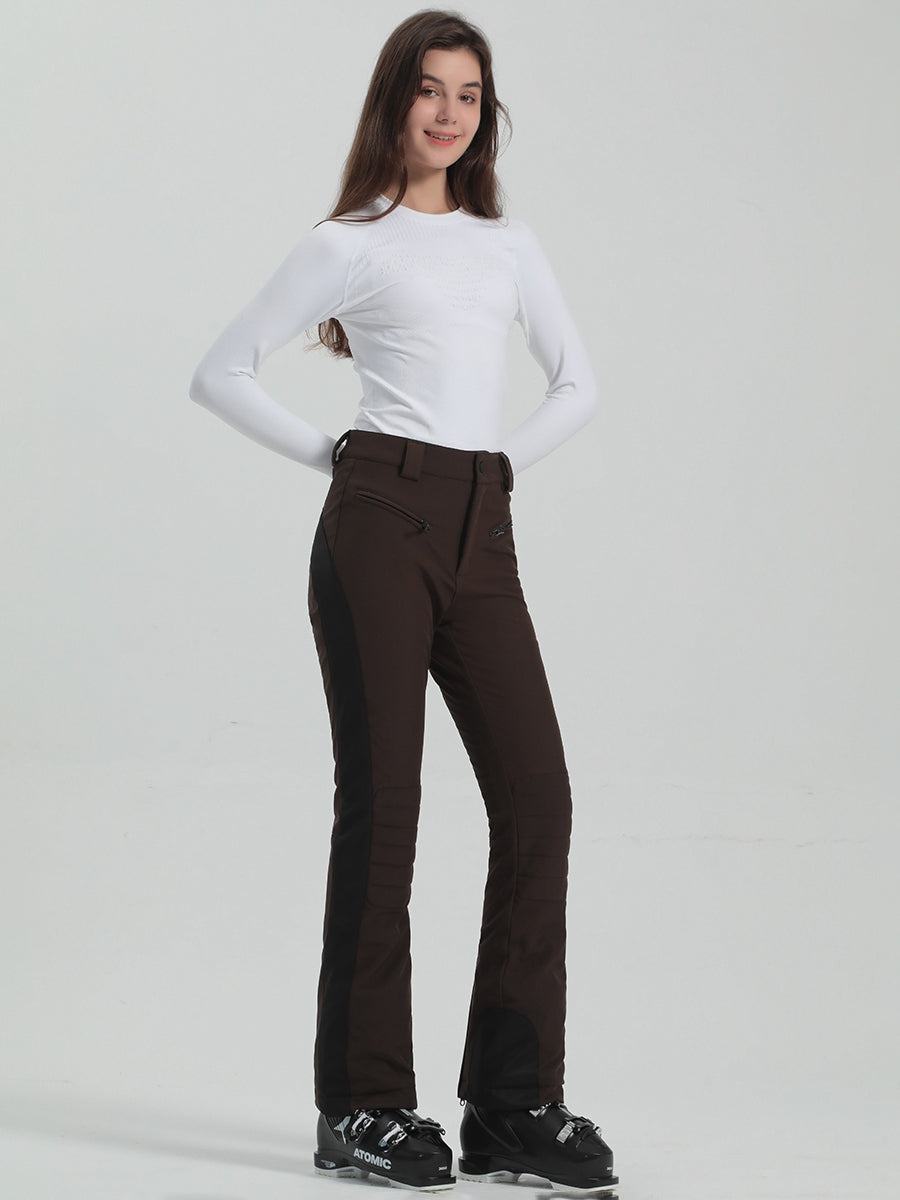 High Waist Slim Snow Pants