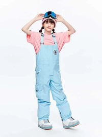 Girls High Experience Colorful Childhood Ski Pants Snow Bibs 