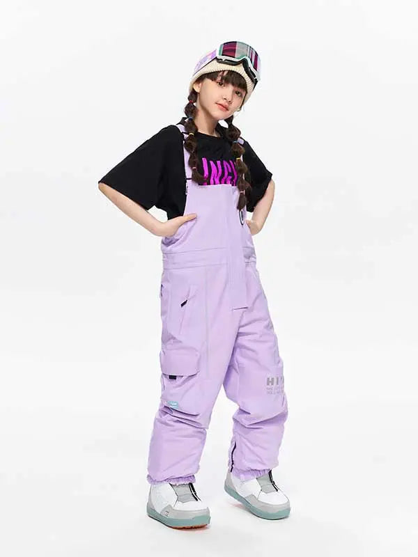 Girls High Experience Colorful Childhood Ski Pants Snow Bibs 