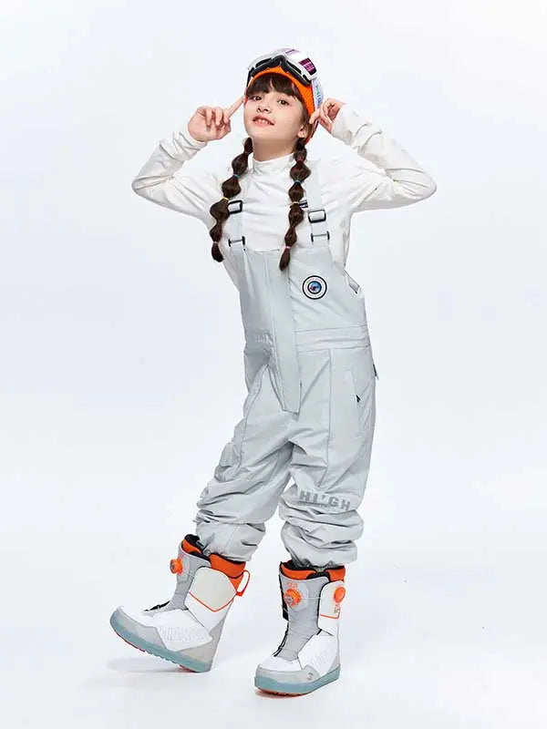 Girls High Experience Colorful Childhood Ski Pants Snow Bibs 