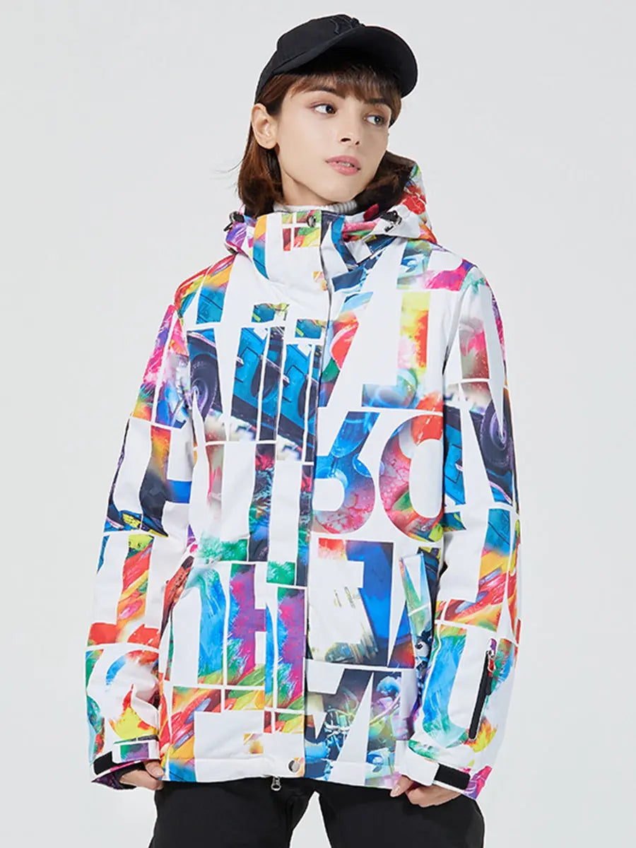 Girls' Graffiti Insulated Ski Jacket Riuiyele