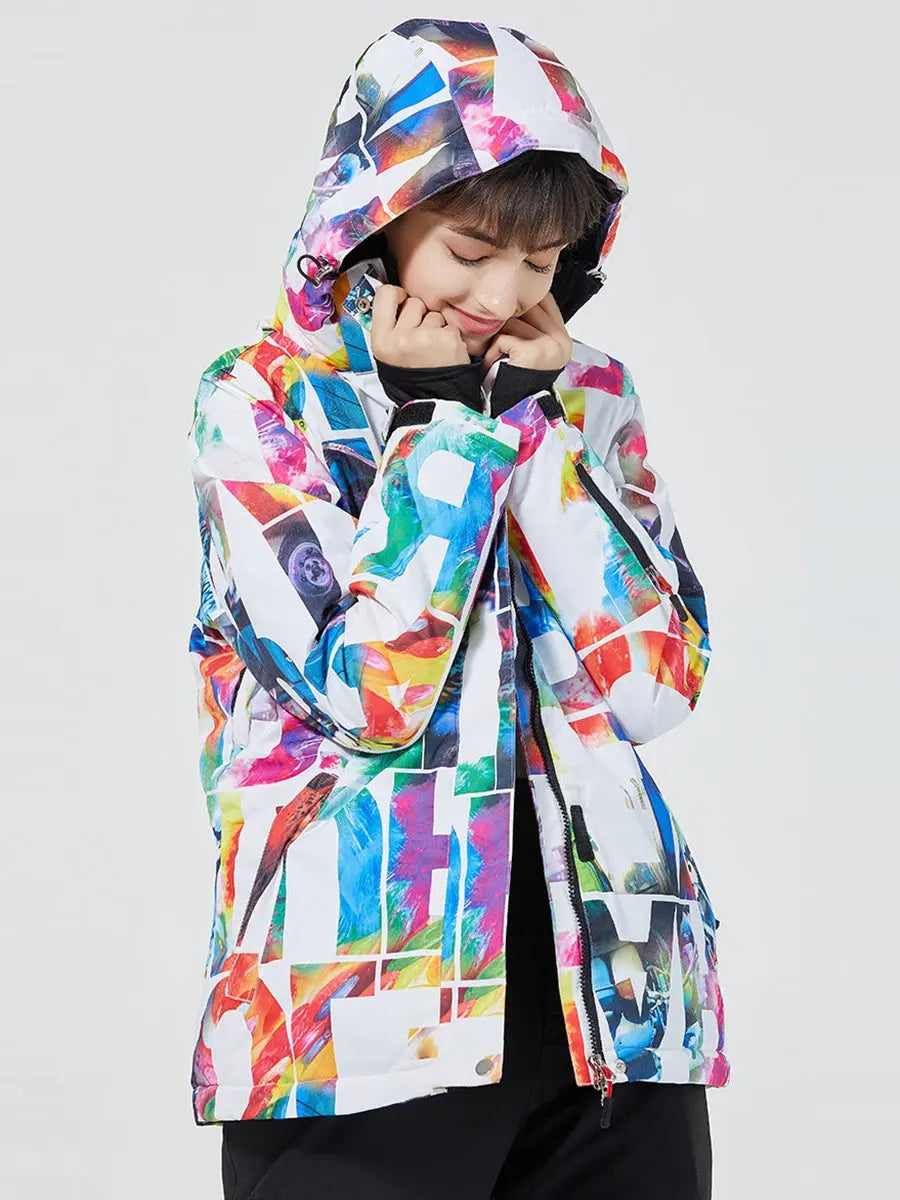 Girls' Graffiti Insulated Ski Jacket Riuiyele
